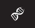 DNA genetic logo vector template Royalty Free Stock Photo