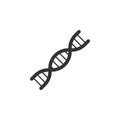 Dna, genetics line icon. Simple, modern flat vector illustration for mobile app, website or desktop app