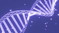 DNA genome double helix. Design. Science and medicine concepts. Medical research, genetic engineering. Royalty Free Stock Photo