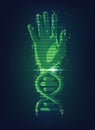 DNA Hand Royalty Free Stock Photo