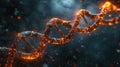 DNA helix, biotechnology science concept