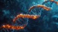 DNA helix, biotechnology science concept