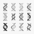 Dna. Helix cell gene structure bioinformatics spiral chromosomes research biology genetic engineering, vector technology