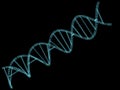DNA helix computer model 3d rendering