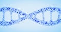 DNA helix, DNA strand, genome gene editing, helix decomposing, genome concept gene CRISPR editing strand sequencing Royalty Free Stock Photo