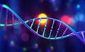 DNA helix. Hi Tech technology in the field of genetic engineering Royalty Free Stock Photo