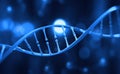 DNA helix. Hi Tech technology in the field of genetic engineering Royalty Free Stock Photo