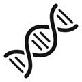 Dna helix icon, human gene