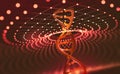 DNA helix. Innovative technologies in the study of the human genome