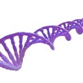 DNA helix isolated. 3d render