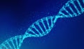 DNA, helix model in healthcare and medicine and technology Royalty Free Stock Photo