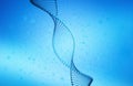 DNA, helix model in healthcare and medicine in technology Royalty Free Stock Photo