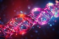 DNA helix molecule spiral. Abstract model for science or medical background Royalty Free Stock Photo
