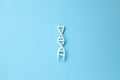 DNA helix research. Concept of genetic experiments on human biological code DNA.