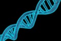 Dna helix for science in the dark like biology chromosome on research