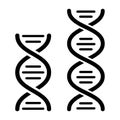 Dna helix vector icon