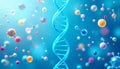 DNA hormone fertility background biology genetics and reproductive science Royalty Free Stock Photo