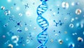 DNA hormone fertility background biology genetics and reproductive science Royalty Free Stock Photo