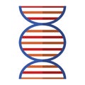 DNA human genetic symbol isolated