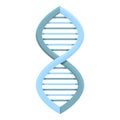 Dna icon cartoon vector. Scientist lab