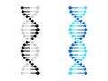 DNA icon chromosome genetics vector DNA gene molecule Royalty Free Stock Photo
