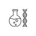 DNA icon. Element of future business thin line icon Royalty Free Stock Photo