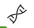 DNA icon vector logo design template Royalty Free Stock Photo