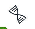 DNA icon vector logo design template Royalty Free Stock Photo