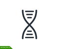 DNA icon vector logo design template Royalty Free Stock Photo