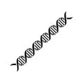 DNA icon on a white background, vector illustration Royalty Free Stock Photo