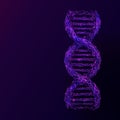 DNA abstract blue Royalty Free Stock Photo