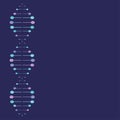 Vector illustration of DNA double helix