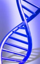 DNA model in blue colour