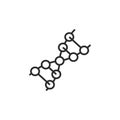 DNA Molecular Structure Icon Royalty Free Stock Photo