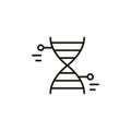 DNA Molecular Structure Icon Royalty Free Stock Photo