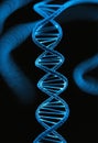 DNA molecule close up. Selective focus. Royalty Free Stock Photo
