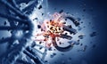 DNA molecule and euro sign Royalty Free Stock Photo