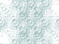 DNA Molecule Fractal Network Structure Vector. Abstract DNA string network connection, from the simple to the complicated shape