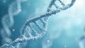 DNA molecule helix structure. Advanced analysis genetic information. Whole genome sequencing offers comprehensive genetic