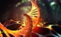 DNA molecule, human genome, scientific research, gene code. 3d illustration of a DNA helix Royalty Free Stock Photo