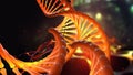 DNA molecule, human genome, scientific research, gene code Royalty Free Stock Photo