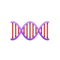 Dna molecule icon, cartoon style Royalty Free Stock Photo