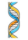 Dna molecule icon. Science item. Medical concept image. Royalty Free Stock Photo