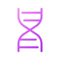 DNA molecule pixel perfect gradient linear ui icon
