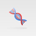 DNA molecule sign, genetic element and logo icon. Vector illustration background eps10. Royalty Free Stock Photo