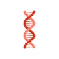 DNA molecule sign, genetic elements and icons collection strand. Vector