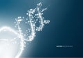 DNA molecule structure background Royalty Free Stock Photo