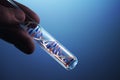 Dna molecule in test tube Royalty Free Stock Photo