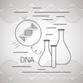 Dna molecule with tube tests