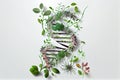 DNA plant concept created with Generative Ai Royalty Free Stock Photo